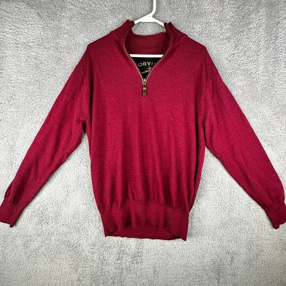 Orvis 100% merino wool sweater sz medium - Picture 1 of 9